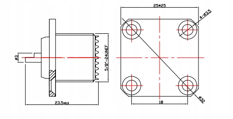 10 szt Gniazdo UC1 SO239