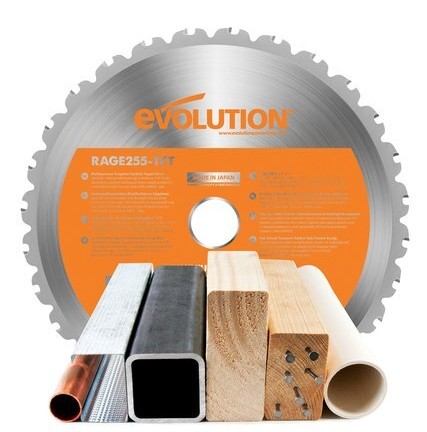 Tarcza piła TCT wielozadaniowa Evolution RAGE 255