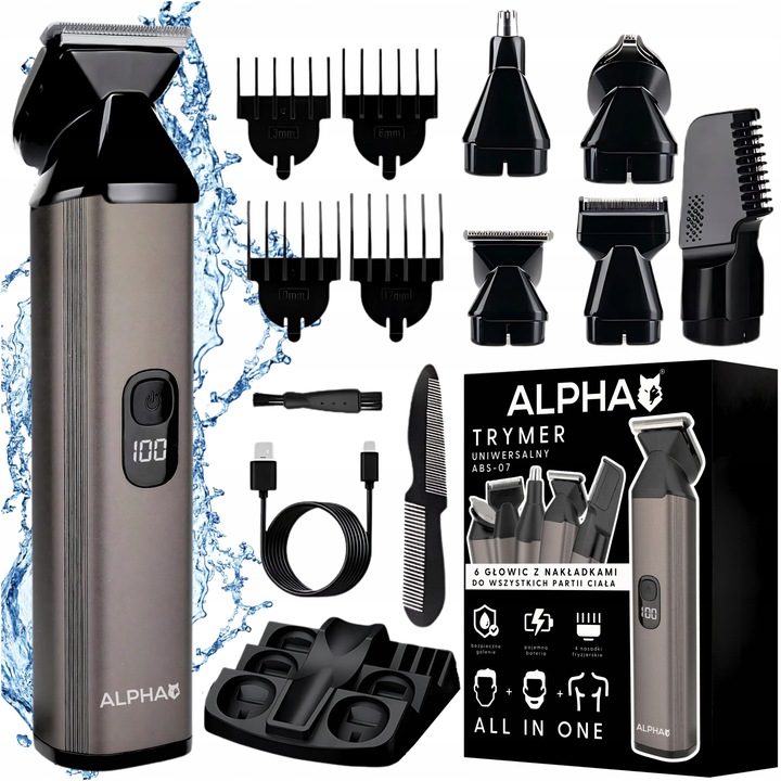 Trymer Do Nosa, Brody, Ciała - Maszynka Do Włosów 10w1 Magnetyczne