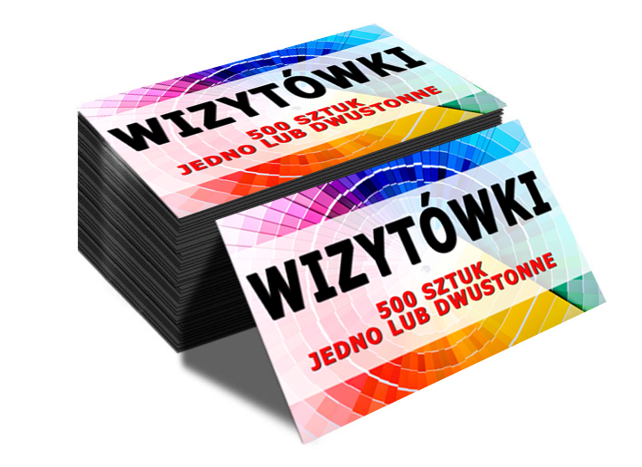 400g! WIZYTÓWKI 500 szt JEDNO DWUSTRONNE MEGA SZTYWNE 500+100 Gratis! =600