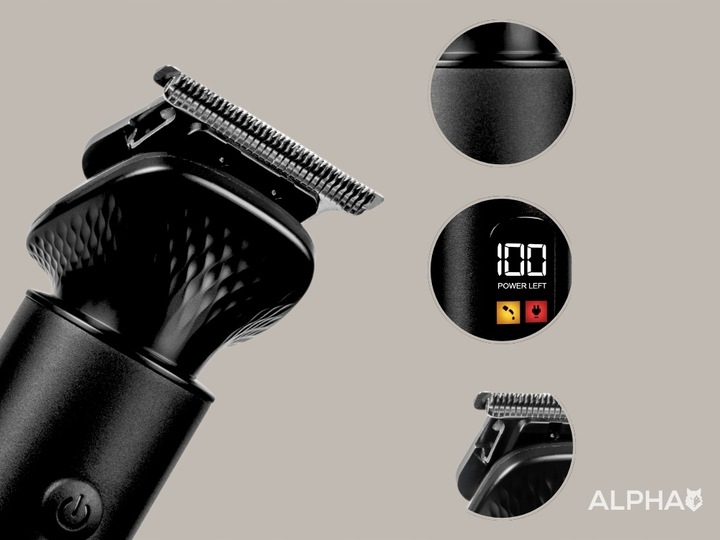 Maszynka Do Strzyżenia Włosów, Brody - Trymer Do Nosa + Golarka Alpha