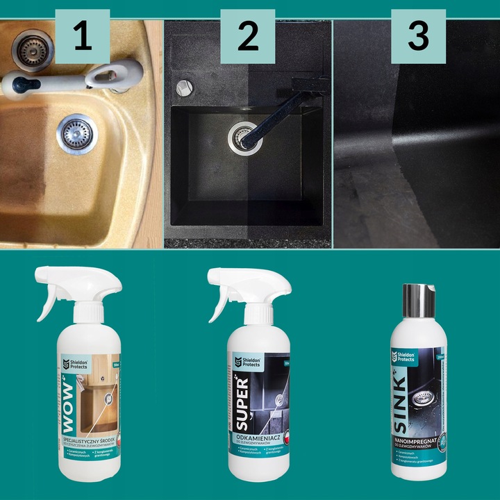 Impregnat do zlewu granitowego Shieldon Protects SINK 200ml
