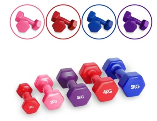 Hantelki hantle bitumiczne do ćwiczeń zestaw 2x2kg