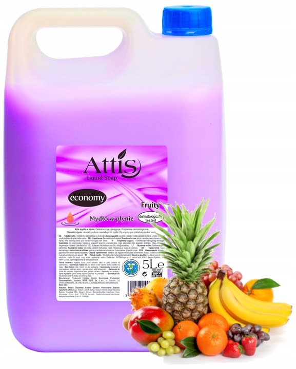 Mydło w Płynie ATTIS 5l GOLD DROP Owocowe FRUITY