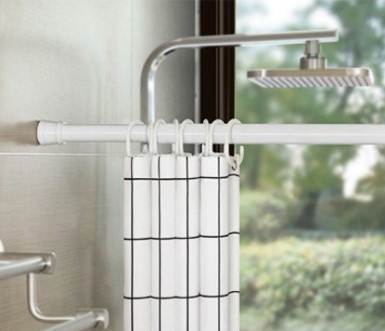 Drążek prysznicowy, Rozmiar: 140-260cm biała