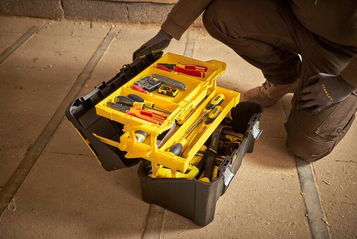 Skrzynka narzędziowa 3-poziomowa Stanley 3w1 z organizerem -