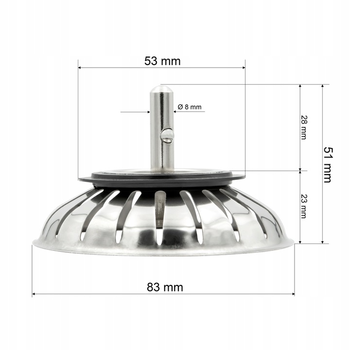 SITKO KOREK KOSZYK DO ZLEWU ZLEWOZMYWAKA DEANTE GRANITAN FRANKE METAL