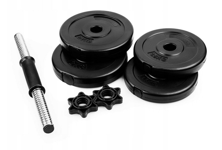 Hantle regulowane hantle bitumiczne 7,5kg ciężarki do ćwiczeń Spokey