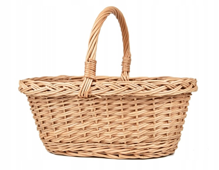 Kosz WIKLINOWY na GRZYBY eco Koszyk do lasu, zbioru GRZYBOBRANIE