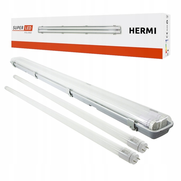 Oprawa Hermetyczna lampa 120cm + 2x świetlówki LED Wodoszczelna Do