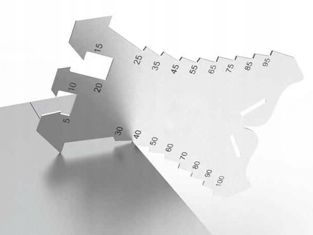 SZABLON TRASERSKI ZNACZNIK 5-100 mm ST100