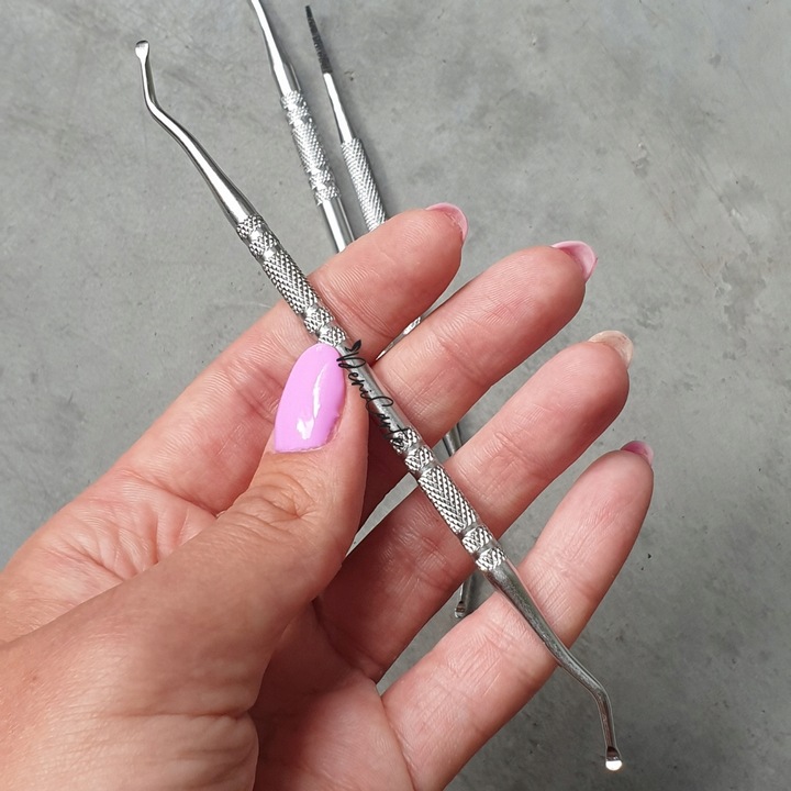 ZESTAW DO WRASTAJĄCYCH PAZNOKCI SONDA PODOLOGICZNA DWUSTRONNA PEDICURE 3SZT