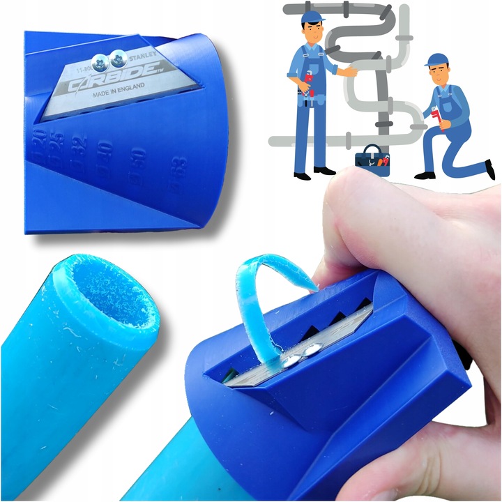 Gradownik Kalibrator do Rur PE śr 20-63 mm z Precyzyjnym Ostrzem