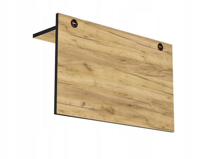 duży wieszak ścienny na ubrania dąb, hak czarny