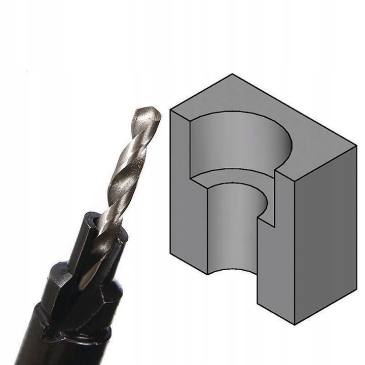 Wiertła do konfirmatów Wysoka Jakość M2 6el konfirmatu drewna zestaw