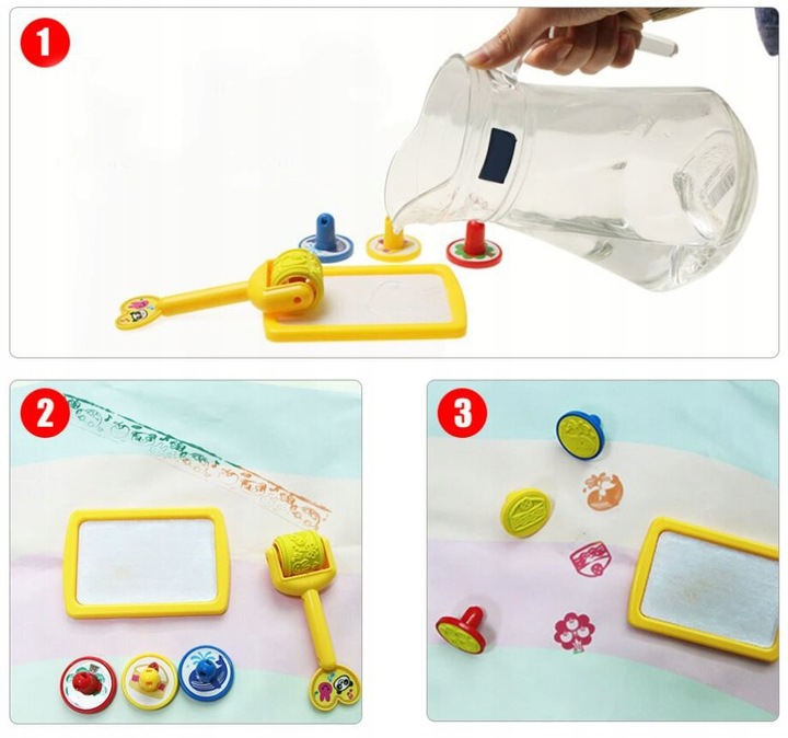 DUŻA MATA WODNA DO MALOWANIA WODĄ PIECZĄTKI 120x90