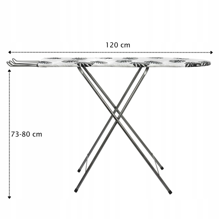 DESKA DO PRASOWANIA Z UCHWYTEM NA ŻELAZKO 100 X 30 STABILNA SKŁADANA