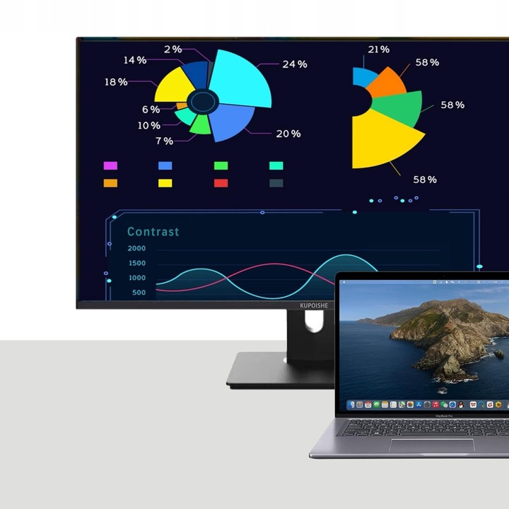 KABEL PRZEWÓD ADAPTER PRZEJŚCIÓWKA USB-C 3.1 TYP C DO HDMI 4K MHL 200cm 2M