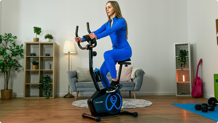 Rower stacjonarny magnetyczny rowerek treningowy pionowy do ćwiczeń Thunder