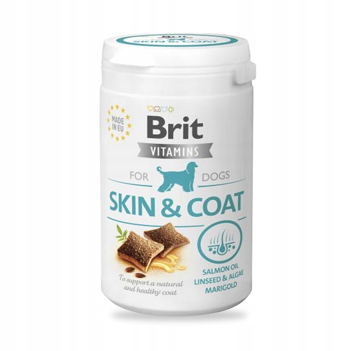 BRIT VITAMINS SKIN COAT WITAMINOWY PRZYSMAK DLA PSA NA SKÓRĘ I SIERŚĆ 150G