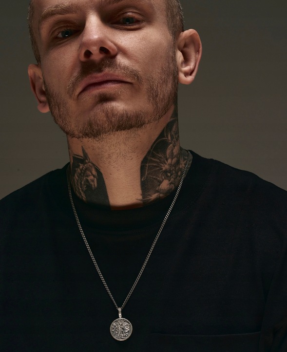 Srebrny wisiorek ST. ARCHANGEL MICHAEL. PRAYER