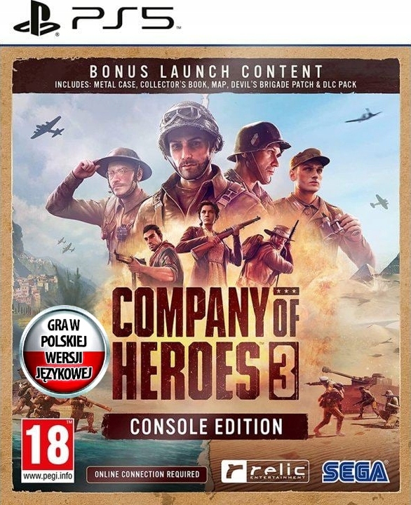 Company of Heroes 3 CONSOLE EDITION + STEELBOOK + DLC - PL - PS5 - Blu-ray