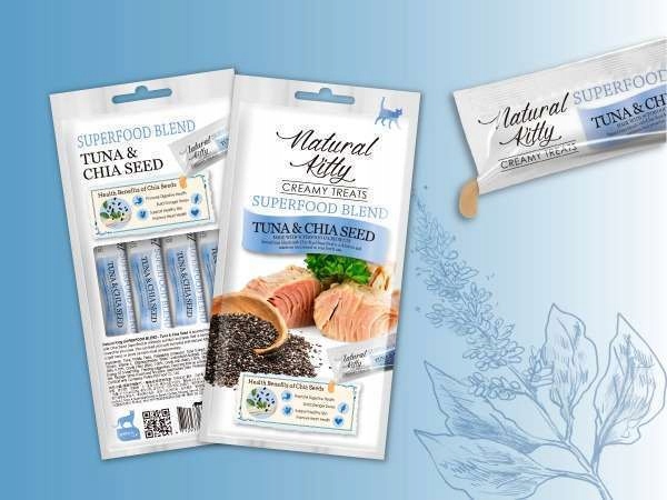 Natural Kitty Premium Tuńczyk & nasiona chia x 12
