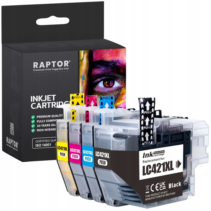 TUSZE DO BROTHER DCP-J1050DW DCP-J1140DW MFC-J1010DW LC421 XL