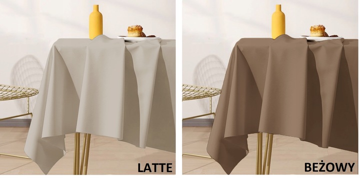 OBRUS GŁADKI ETHERAL MATOWY GRUBY 140x220 KOLORY