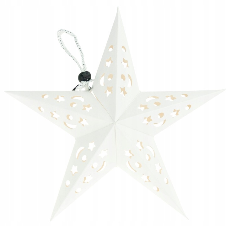 GWIAZDA 3D SKŁADANA ŚWIĄTECZNA WITRAŻ PAPIEROWA