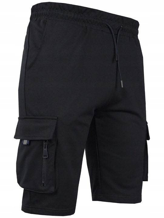 KRÓTKIE SPODENKI męskie DRESOWE bojówki z KIESZENIAMI dresy szorty - r. XL