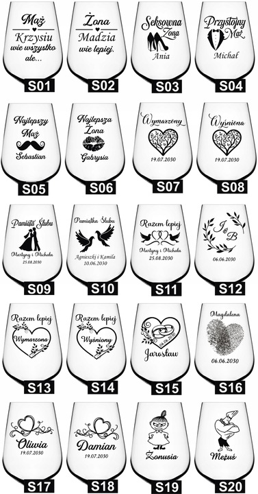 KIELISZEK do wina z grawerem na DZIEŃ KOBIET URODZINY kieliszek XXL