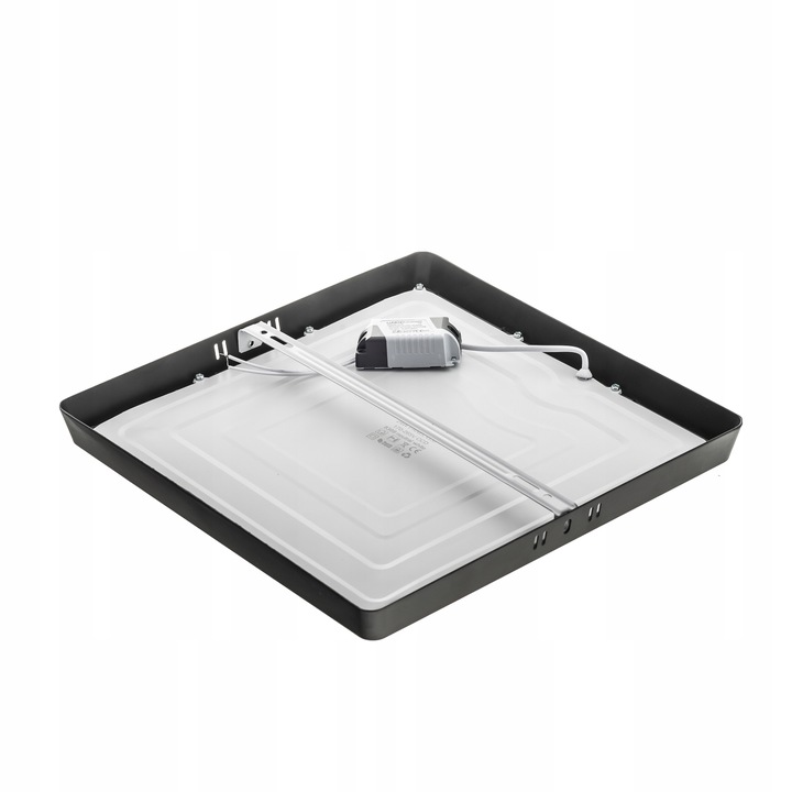 PANEL plafon sufitowy LED NATYNKOWY KWADRAT 24W 2160lm Nie mruga CCD CZARNY
