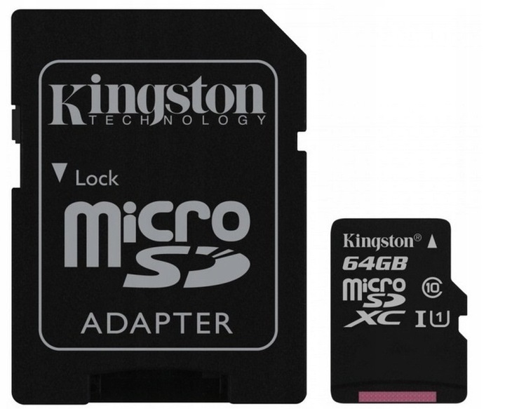 KINGSTON KARTA PAMIĘCI 64GB MICRO SD XC CLASS 10