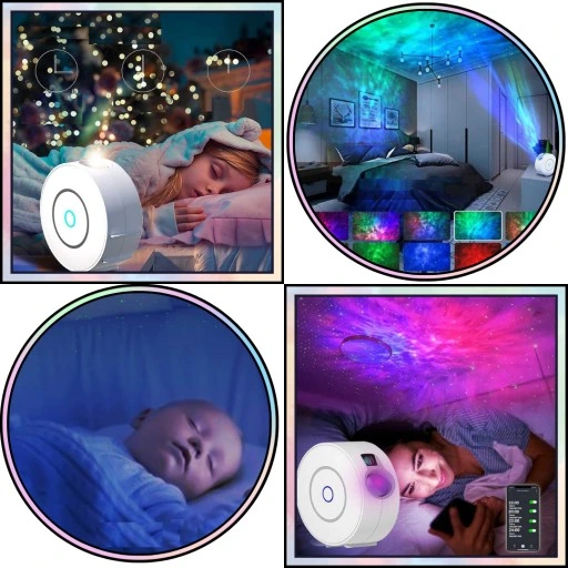 SMART Projektor Lampka Nocna LED Rzutnik GWIAZD