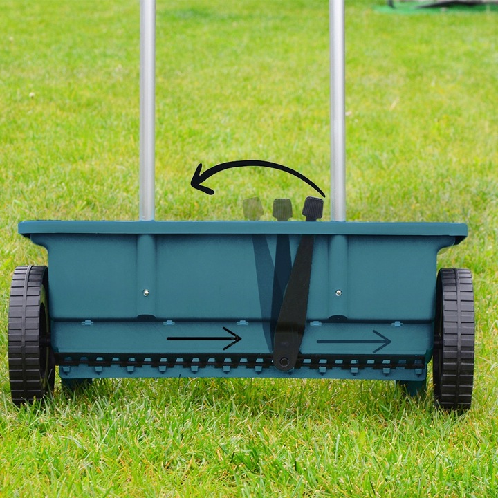 Siewnik rozrzutnik 12L soli piasku nawozu regulacja uniwersalny