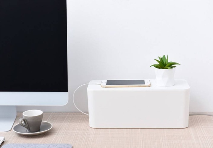 POJEMNIK ORGANIZER NA KABLE PUDEŁKO LISTWY KABLI L