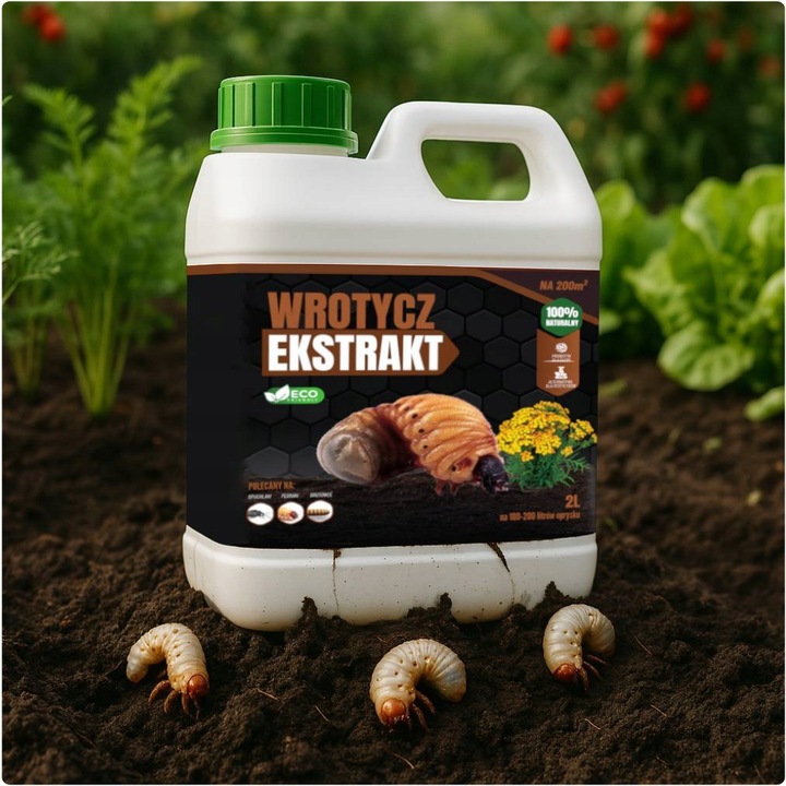 WROTYCZ EKSTRAKT 2l ZWALCZA OPUCHLAKI PĘDRAKI DRUTOWCE W GLEBIE NA
