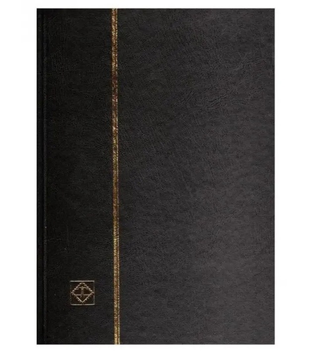 Leuchtturm klaser na znaczki 32 czarne strony,czarny Basic