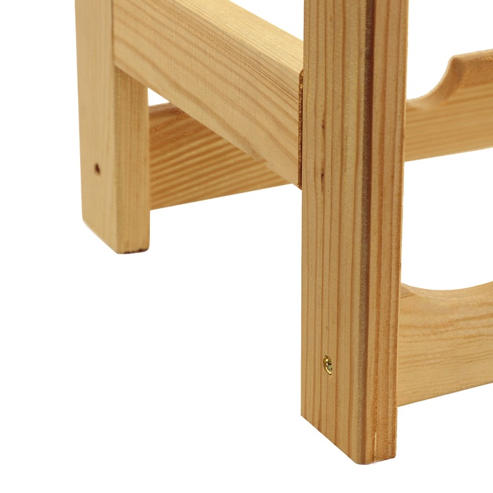 STOJAK REGAŁ NA WINO BUTELKI DREWNIANY 20 BUTELEK PÓŁKA NA ALKOHOL