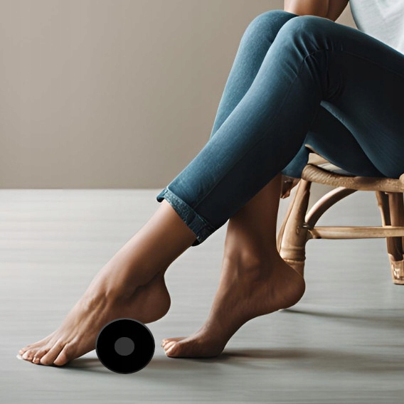 Wałek do masażu stóp z wypustkami Roller z kolcami masażer ciała Rolka 16x8