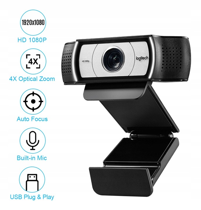 Kamera Logitech HD Pro Webcam C930e 960-000972