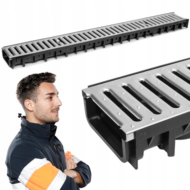 Kanał odwodnieniowy z rusztem ocynkowanym A15 liniowy AXHELL ForU30