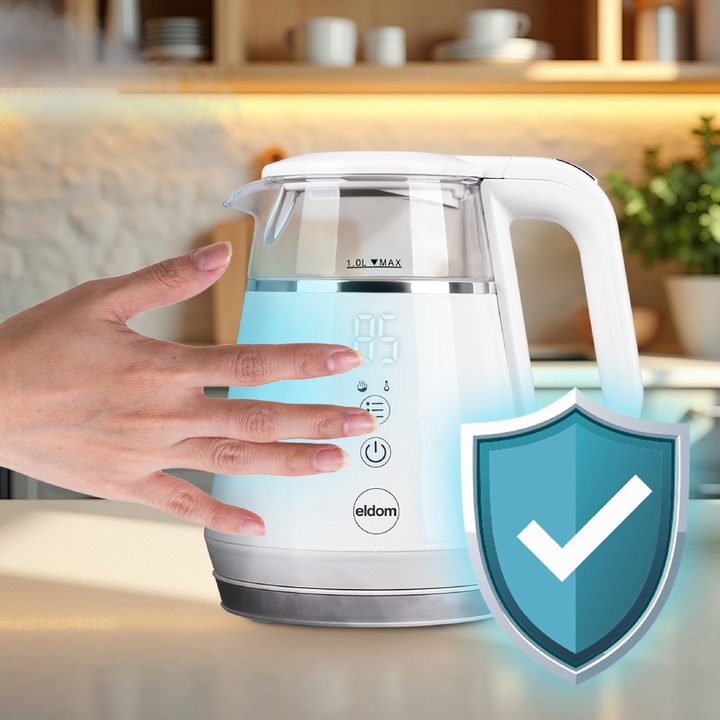 Czajnik bezprzewodowy z regulacją temperatury C505B Eldom 1100W 1L
