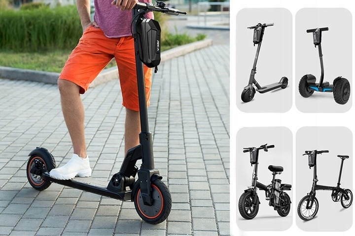 WODOSZCZELNY UCHWYT DO NAWIAGACJI TELEFONU I SAKWA DO KIEROWNICY HULAJNOGI