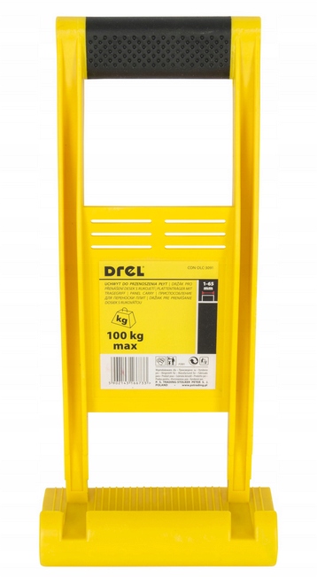 UCHWYT DO TRANSPORTU PŁYT G/K DO PRZENOSZENIA PŁYT,PANELI 100kg DREL