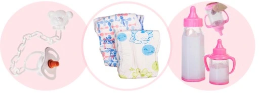 Lalka bobas interaktywna SMOCZEK PAMPERSY BUTELKI