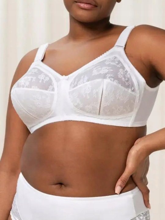 Biustonosz miękki bez fiszbin stanik wygodny biały Triumph Doreen 85D