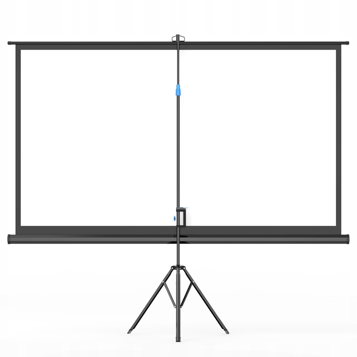 Ekran projekcyjny przenosny 84 cali 16:9 zwijany FULL HD 4K+GRATIS