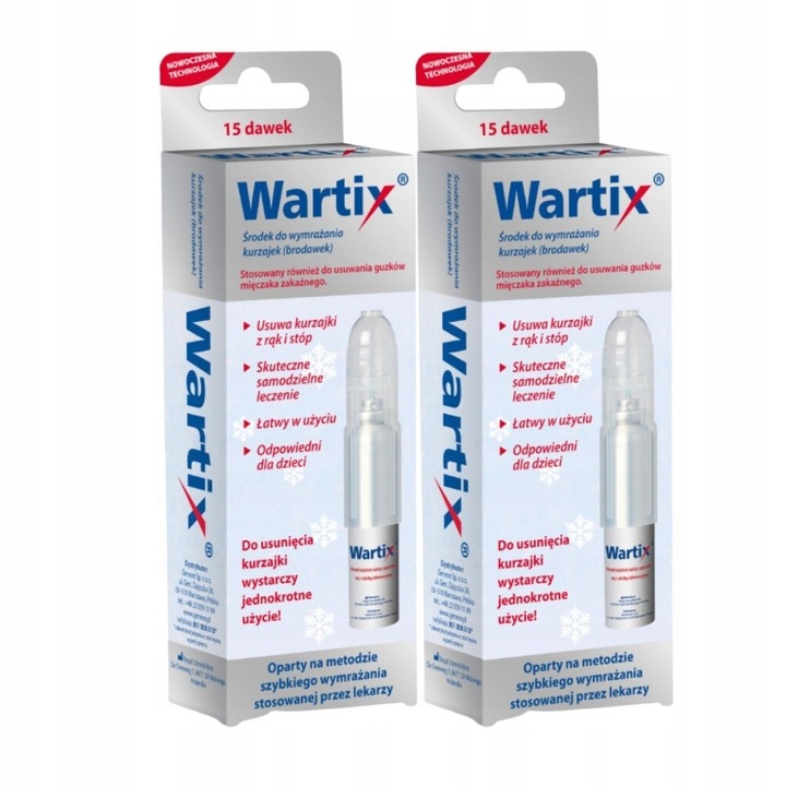 Wartix, aerozol do wymrażania kurzajek, 38 ml